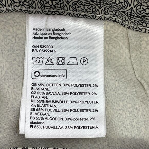 New H&M Print Slim Fit Slacks Pant Women's Size 10 - Picture 9 of 11